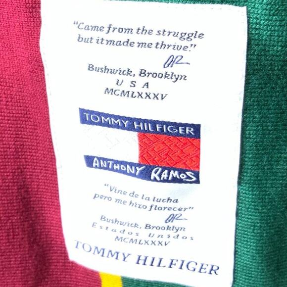 Tommy Hilfiger Rugby Polo Shirt Men Small Embroidered Logo Striped Multicolor - Picture 10 of 12